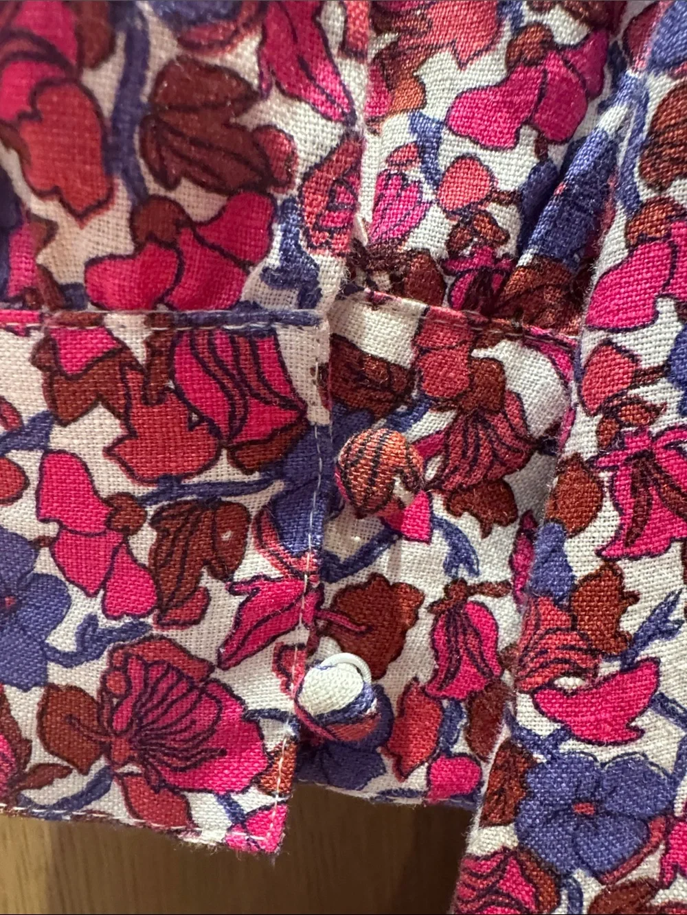 J Crew - Afternoon Linen Dress in Berry size XXS
